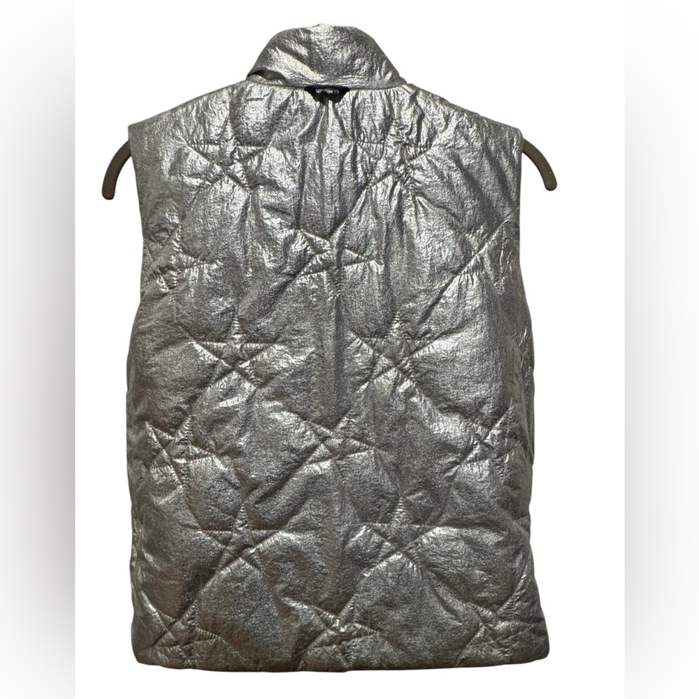J. CREW Crewcuts Reversible Navy & Silver Quilted Vest - Picture 7 of 8